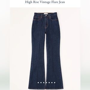 Abercrombie & Fitch Curve Love High Rise Vintage Flare Jeans